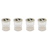 4X Jar Dry and Wet Dispenser and Olives Hourglass Jar Container for Home Kitchen Separator Organizer