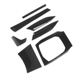 7Pcs Car Interior Trim Kit Carbon Fiber Cover for Door Handle Dash Gear Shift Box Panel Fit for 3 Se