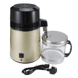 4L Water Distiller Machine Stainless Steel Distillation Equipment Purification Gold