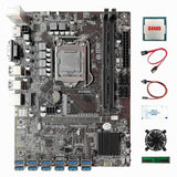 B250c 12usb3.0 Btc Mboard+g4400 Cpu+fan+4g Ddr4 Ram+s Line+sata Cable+ Grea