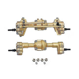 For Fcx24 Brass Front And Rear Portal Axle With Gear Drive Shaft Wheel Hex 1/24 Rc Crawler Car Upgr