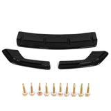 Gloss Black for Maxton Style Rear Bumper Diffuser Extension Side Splitter Replacement for 8V Sedan Facelift 2017?2021