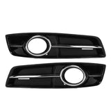 1 Pair Fog Light Bezel Grille Cover Trim Simple Installation Stylish Look Fog Lamp Cover Trim for A3 8P Standard 2009 to 2013