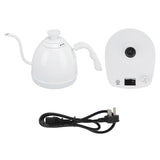 Electric Gooseneck Kettle 600ml 1000W Stainless Steel Ergonomic Time Setting Hot Water Kettle for Household Office