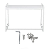Microwave Oven Rack Carbon Steel Microwave Storage Rack Space Saving Easy Installation Kitchen Counter Shelf for Bottles Bowls Plates