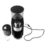 Electric Coffee Grinder Black Automatic Burr Grinder 25 Grind Setting Adjustable Large Capacity Electric Burr Mill EU Plug 220V