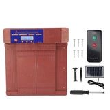Solar Automatic Chicken Coop Door Double Open Type Remote Control Timing Chicken Coop Door for Duck Goose Farm Antique Bronze