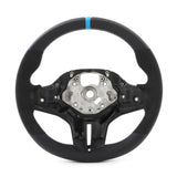 Flat Bottom Steering Wheel,Steering Wheel Suede MTri Suede Steering Wheel Nappa Leather Steering Wheel Eco-Friendly Materials