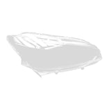 (Right) Car Headlight Shell Lamp Shade Transparent Lens Cover Headlight Cover for 208 2012-2018