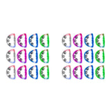 24 Pieces Light Up LED Tambourine, Musical Flashing Tambourine Glow Tambourines Handheld Percussion