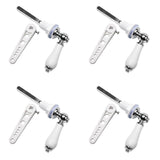 4X Ceramic Toilet Flush Handle, Toilet Handles Flush Lever Traditional Victorian Style Toilet Handle