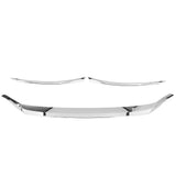 Bonnet Trim Cover,3Pcs Front Hood Trim Hood Grill Cover Grille Bonnet Cover Built for Professionals