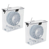 2Pcs 3D Printer Filament Dryer Box Airtight and Moisture-Resistant Real-Time Monitoring for 3D Print