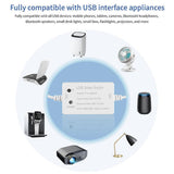 4X Tuya USB Smart Switch WIFI Controller Universal Breaker Timer Smart Life for USB Appliances for H
