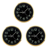 12 Inch Round Large Luminous Wall Clock Glow in the Dark Non-Ticking Indoor Decor