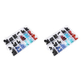 180Pcs Car Air Conditioner Repair Kit Car R134A R12 High and Low Pressure Side AC System Valve Core