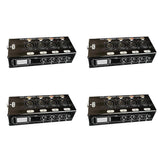 1Pc 4-Channel 3-Pin XLR Audio and over Network Cable Extender, DMX512 Network Signal Extender