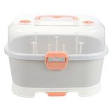 Portable Baby Milk Bottle Storage Case Useful Baby Bottle Box Tableware Box Practical Outdoor Supply for Travel Home Outdoor (Grey)