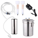 2L Electric Milking Machine Goat Sheep Stainless Steel Bucket Suction Vacuum Pump Household Milker Milking Machines (UK Plug)