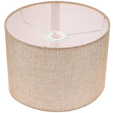 Desk Lamp Shade Cylindrical Light Cover Bedside Replacement Fabric Lamp Shade(E27) Beige