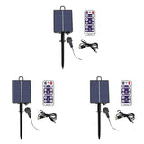 3X 1200mAh Solar Panel Control Box Kits Lithium Battery Panel for 3.7V 24V LED String Strip Lamp DC