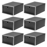 6 Pcs Clear Shoe Cases Shoe Containers Clear Shoe Boxes Shoes Storage Bin Shoe Box Organizer Plastic Shoe Boxes