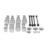28pcs Pull Press Sleeve Kit Remove Bushes Bushing Bearings Seals Carbon Steel Professional
