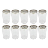 10 Pcs Multipurpose Snack Bottles Food Bottles Dessert Bottles (Transparent)