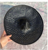 Samurai Cosplay Bamboo Hat: Bamboo Woven Cosplay Ninja Hat - Asian Farmer Cap For Children Stage Prop Samurai Knight Accessories Photography