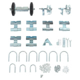 Rolling Chain Link Gate Wheel Kit Yard Gate Wheel Rut Runner Set for Farm Grass Land