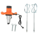 Double Rod Electric Handheld Concrete Mixer 6 Gear Infinitely Variable Speed 2 Rod Portable Putty Po