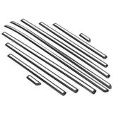 10pcs Side Door Body Molding Trim Strips Carbon Fiber Decor Fit for Mercedes Benz G Class W463 19-20