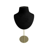 (M Black) Mannequin Shaped Necklace Showcase Stand Stylish Portrait Model Jewelry Holder Tabletop Neckchain Pendant Display Rack  Black M