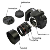 85mm F1.8 Camera Lens for F1.8 Large Aperture Fixed Focus Portrait Macro Pure Manual Focus SLR Came js