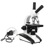 Binocular Compound Microscope Monocular Microscope 40X-1600X Abbe Condenser 2-layer