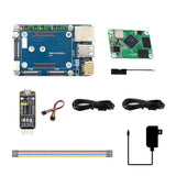 Core3566 Module Kit with Rockchip RK3566 Quad 64Bit Core Processor AI Core Board for CM4 4G US Plug