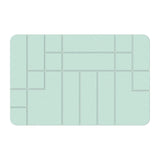 (Green) Bath Mat,Large Diatomaceous Bathroom Mat Alipstip and Highly Absorbent Quick Drying Floormat, Quick Drying Mat  Green