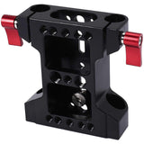 Multifunction Camera Base Plate with Rod Rail Clamp for Dslr Camera