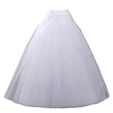 4 Layers A-Line Floor Length Wedding Ball Gown Petticoat Underskirt Crinoline