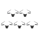 Car Steering Wheel Decoration Cover Trim for , ABS Carbon Fiber