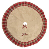 Christmas Tree Skirt Decor Linen Base Floor Mat Cover Merry Xmas Decoration Scen