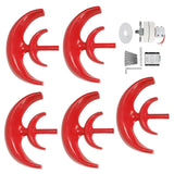Wind Turbine Kit 1200W 5 Blade Generator AC Motor Solar System Lantern Type DoubleLayer Red(24V )
