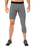 Men One Leg Leggings Fitness Pants For Basketball Side Pockets Fitness Training Single Leg Tights Multiple Sizes Available