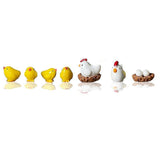 7PCS Cute 3D Chicken Hole Shoe Charms DIY Matching Shoe Decoration