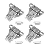 4Pack Stainless Steel Twist Latch with Keeper and Spring for Case Box