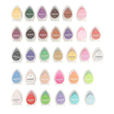 32 Colors Water Drop Inkpad Set Glitter Effect for Rubber Stamps
