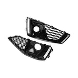 1 Pair Car Front Bumper Fog Light Lamp Grill Grille For A4 B9 S-lines S4 2019 2020 8wd807681j 8wd80