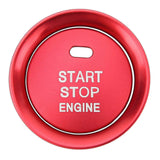 2025 Latest Model Engine Start Stop Ignition Button Cover Ring Red Replacement
