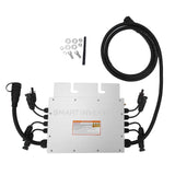 1200W MPPT Solar Micro Inverter Grid Tie Inverter DC 18-50V to AC 120V 230V IP65 Waterproof