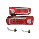 (L AND R BUZZER PLUG) 1 Pair 24v Led Tail Light Assembly For Mercedes Actros Mp4 Mp5 Rear Lamps Left Right Buzzer 0035443403 0035443203